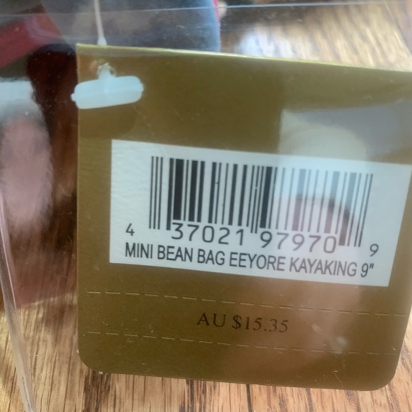 Disney Store Kayaking Eeyore Mini Bean Bag Plush Toy-Vintage - Picture 6 of 7